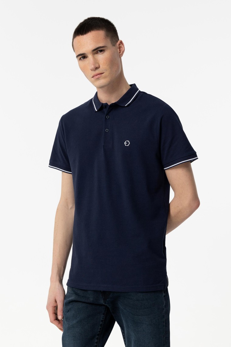 Blue Short Sleeve Polo