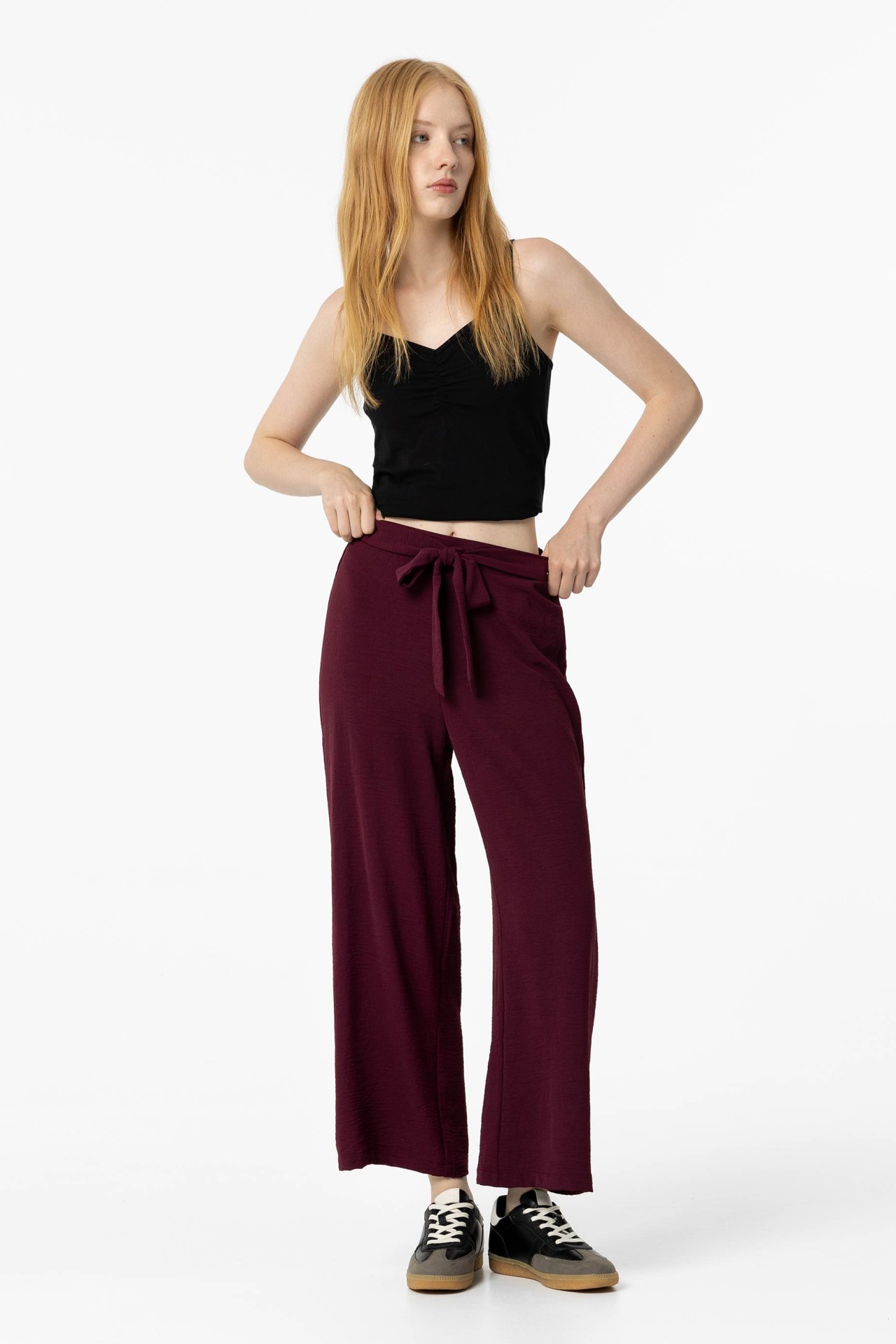 Culotte Trousers with Bow