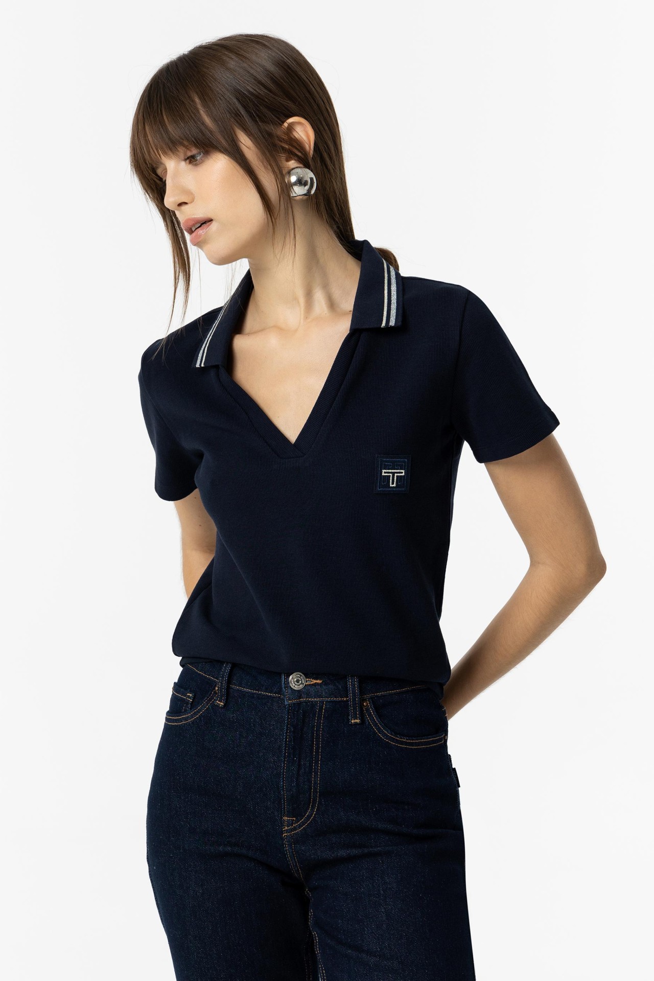 Polo with Front Embroidery