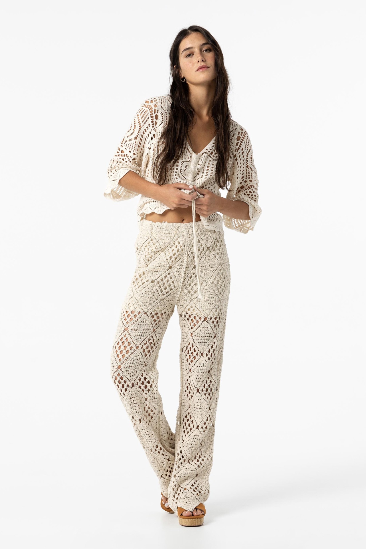 Flare Crochet Trousers