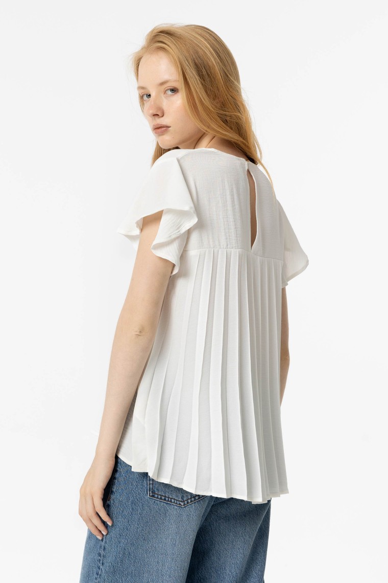 Pleated Back Blouse