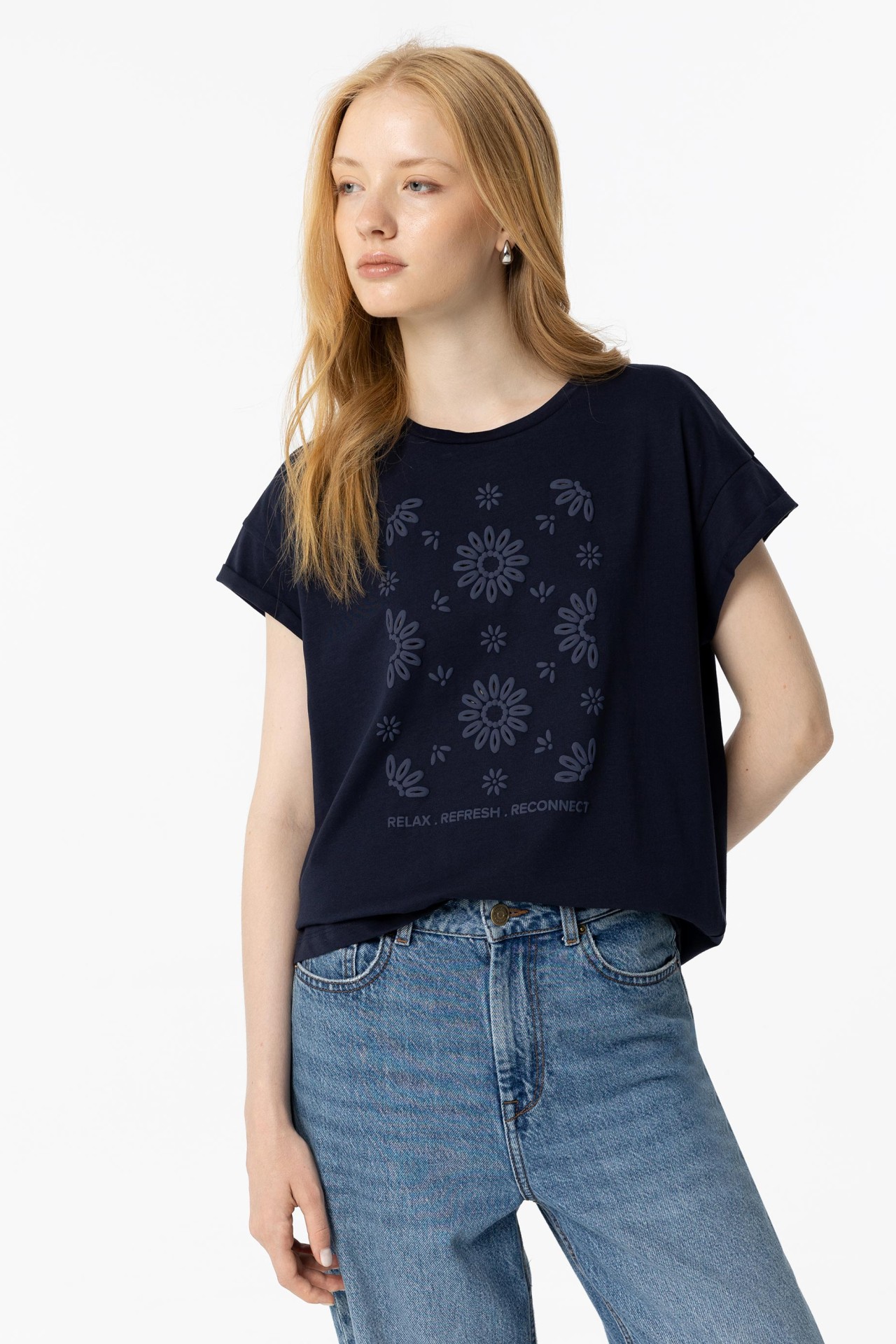 Embossed Printed T-shirt