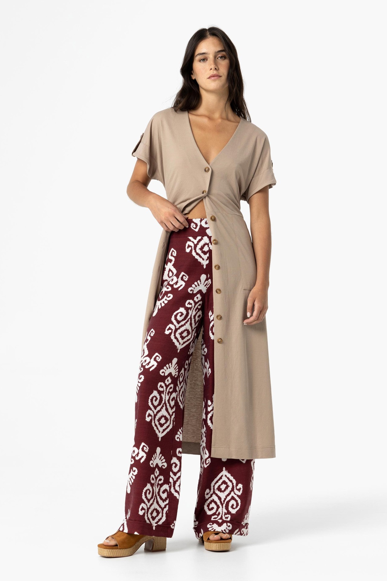 Printed Palazzo Trousers