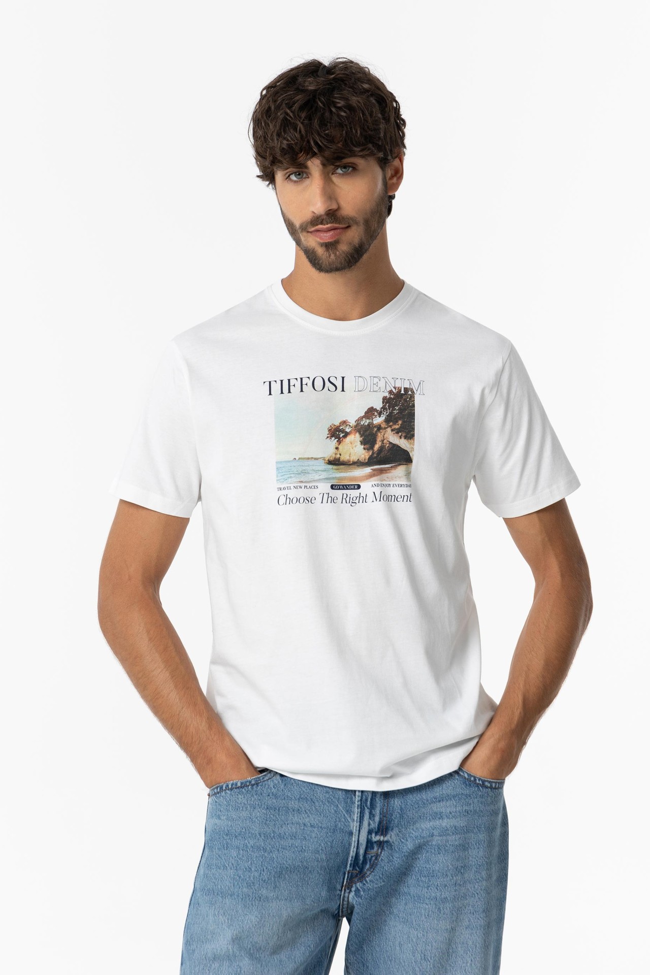 T-shirt com Estampado Fotogrfico