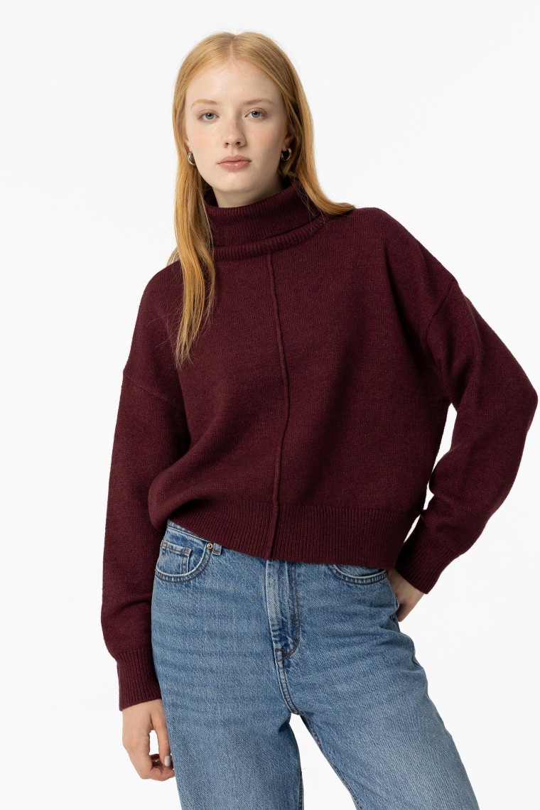 Turtleneck Knit Sweater