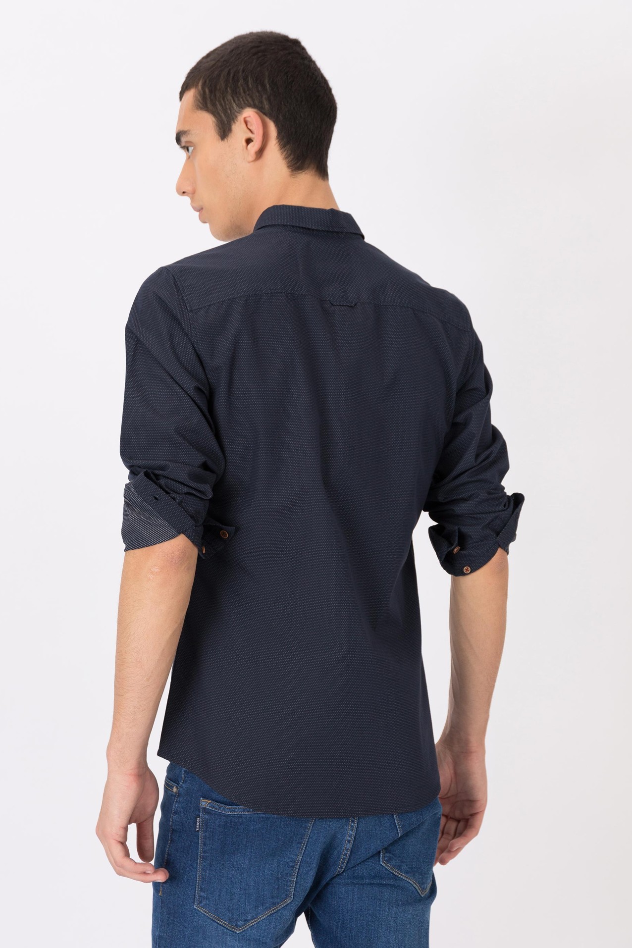 Camisa Estrutura Dobby Slim Fit