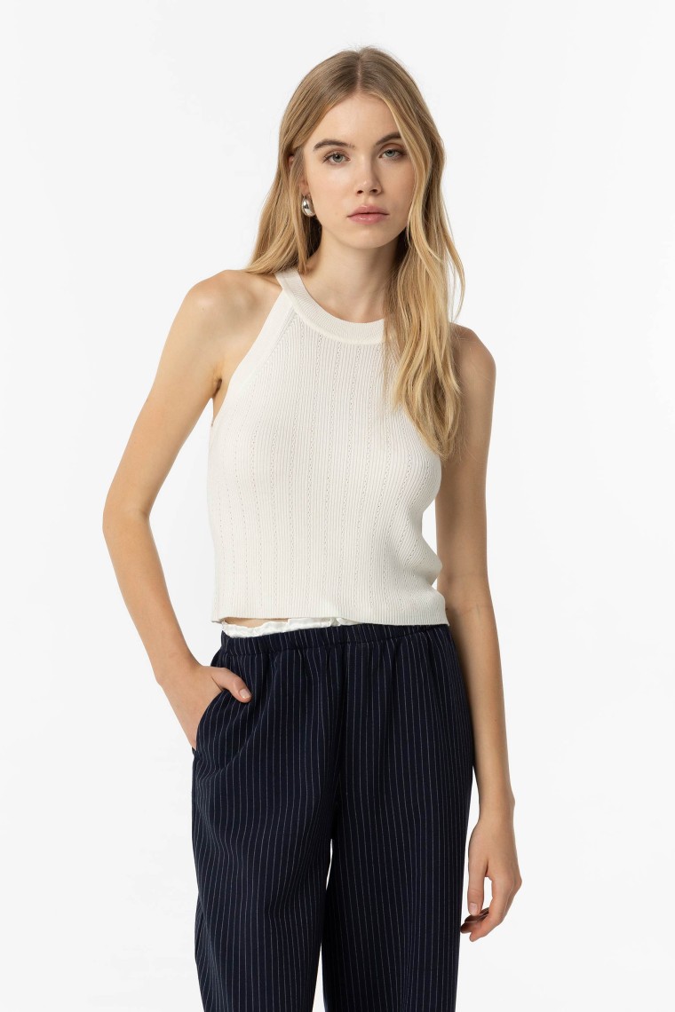 Halter Knit Top