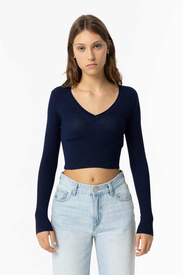 Ribbed Knit Sweater