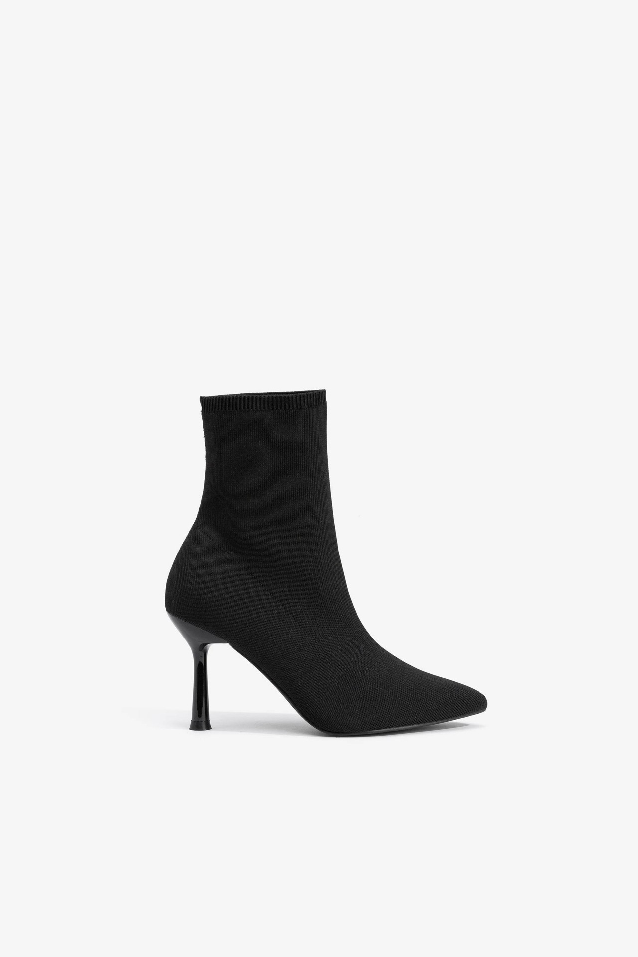 Heeled Fabric Ankle Boots