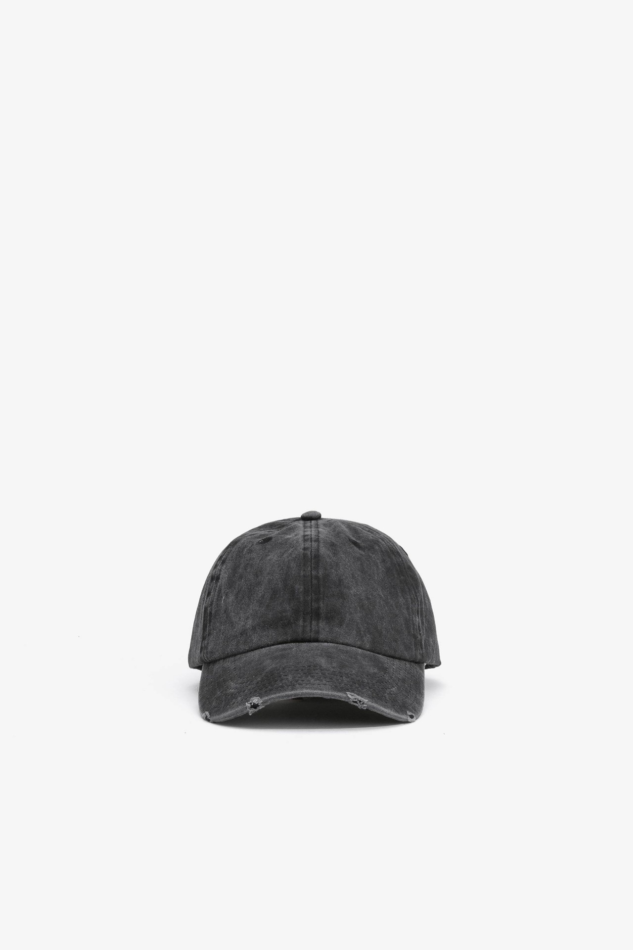 Washed Effect Cap with Rips