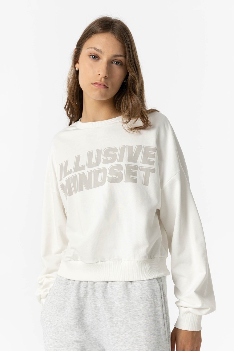 Sweatshirt com Estampado Frontal