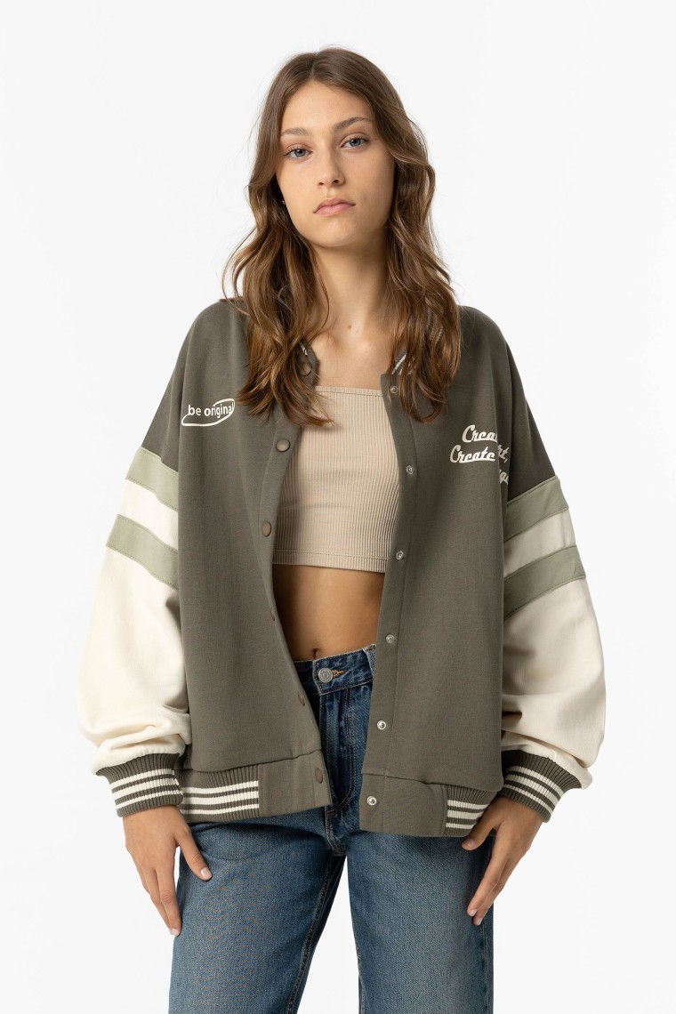 Printed Bomber Jacket