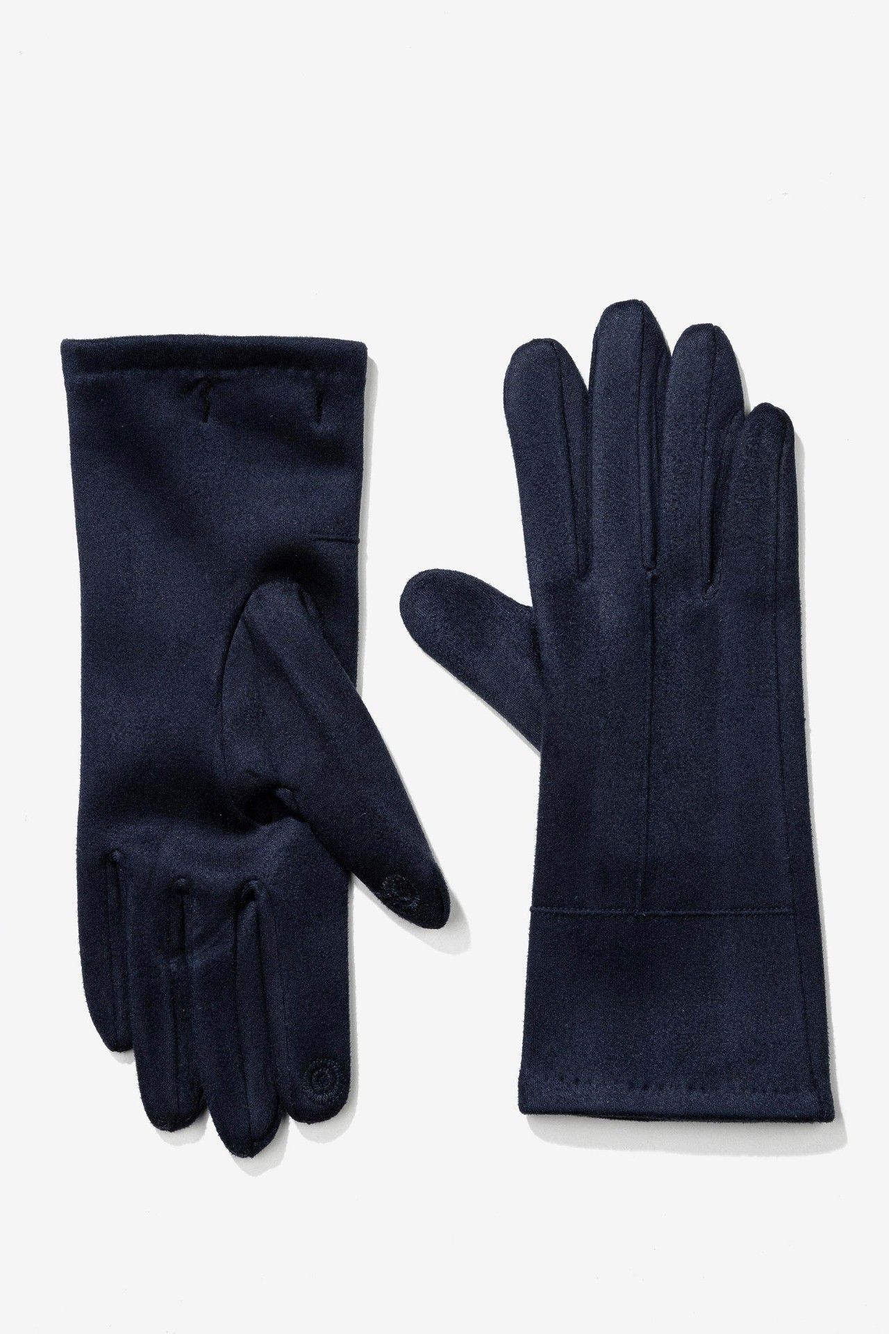 Faux Suede Touch Screen Gloves