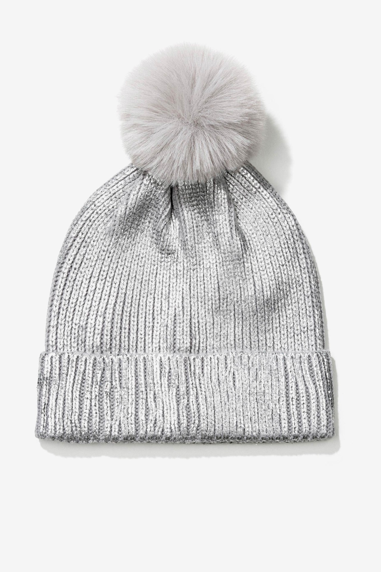 Gorro Metalizado com Pompom