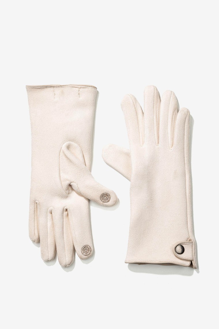 Faux Suede Touch Screen Gloves