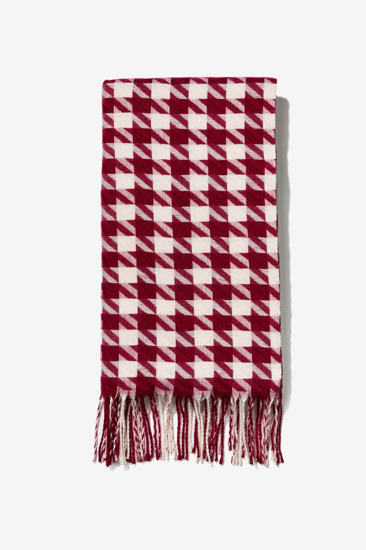 Bufanda Efecto Geomtrico con Flecos