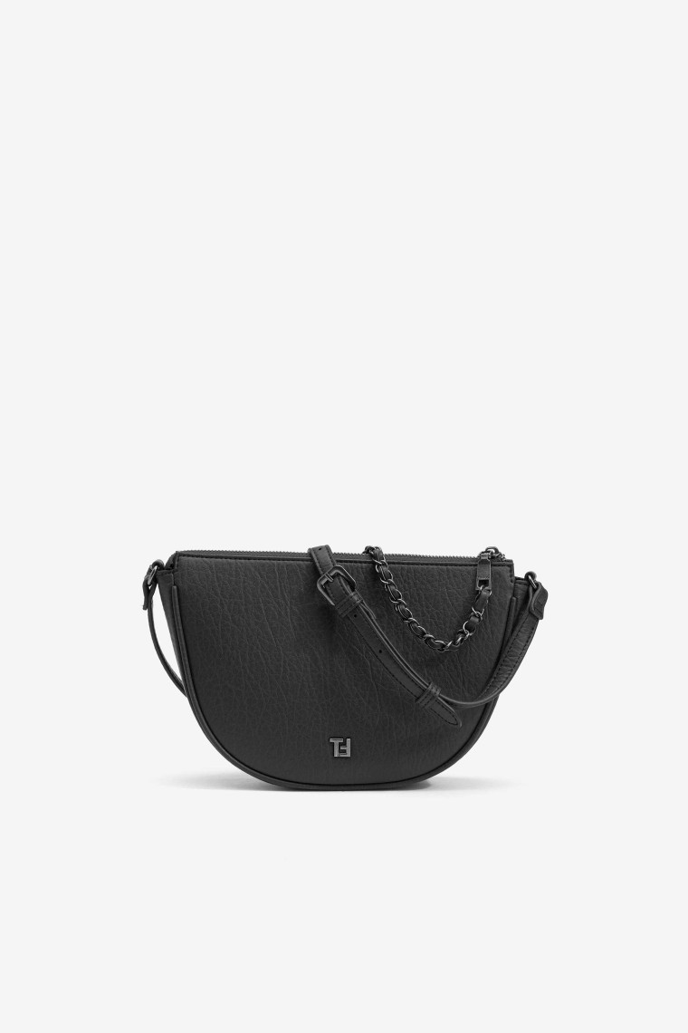 Leather Effect Crossbody Bag with Texture