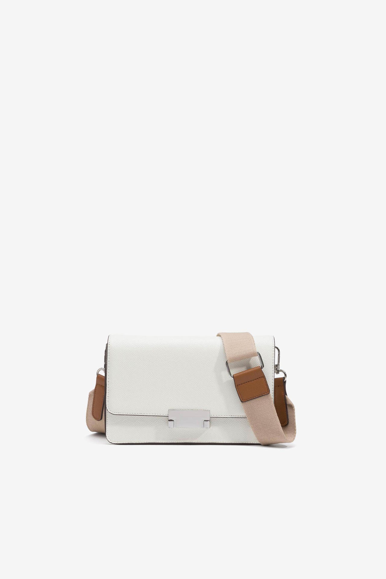 Leather Effect Crossbody Bag with Texture