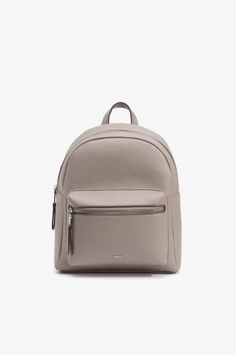 Leather Effect Backpack with Texture