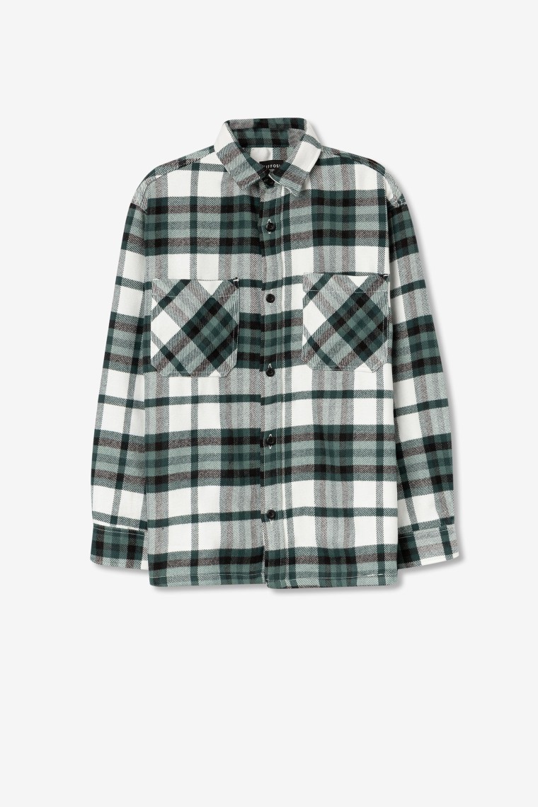 Camisa Overshirt Cuadros Franela