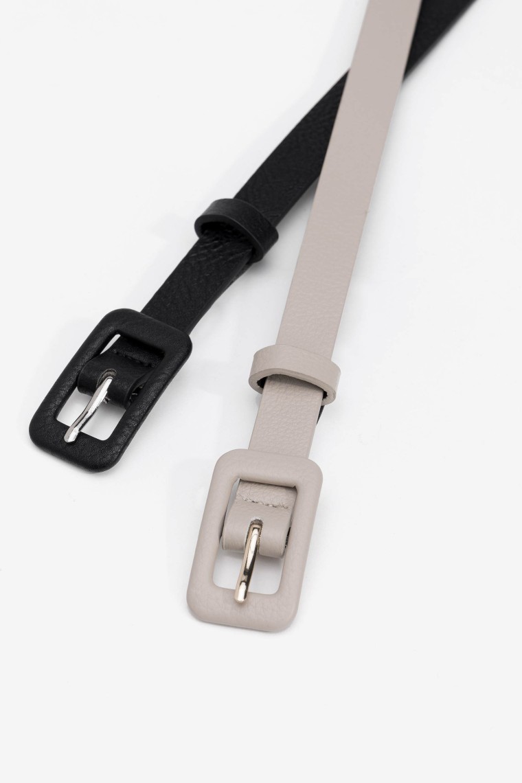 Pack of 2 Belts with Texture