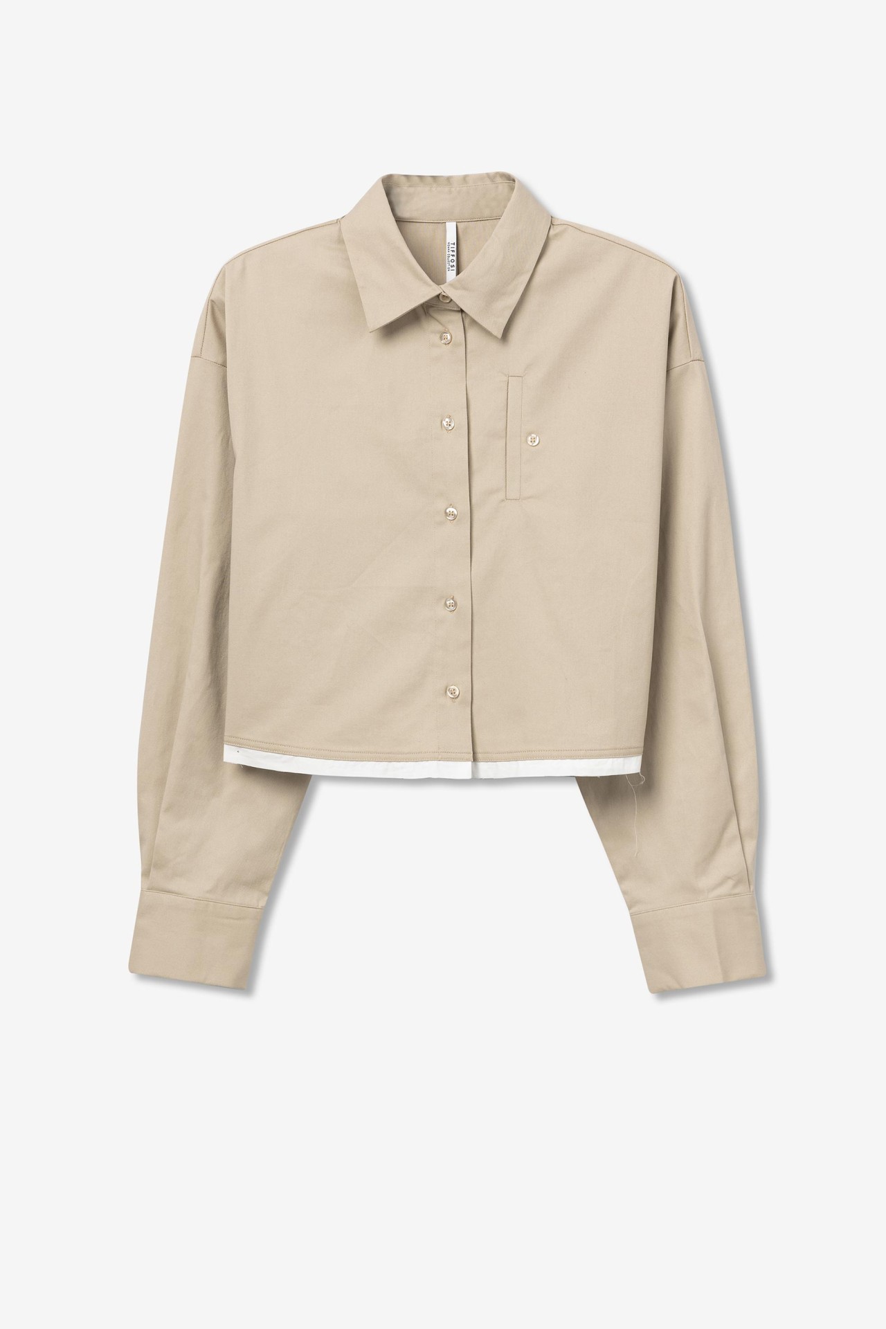 Beige Long Sleeve Shirt