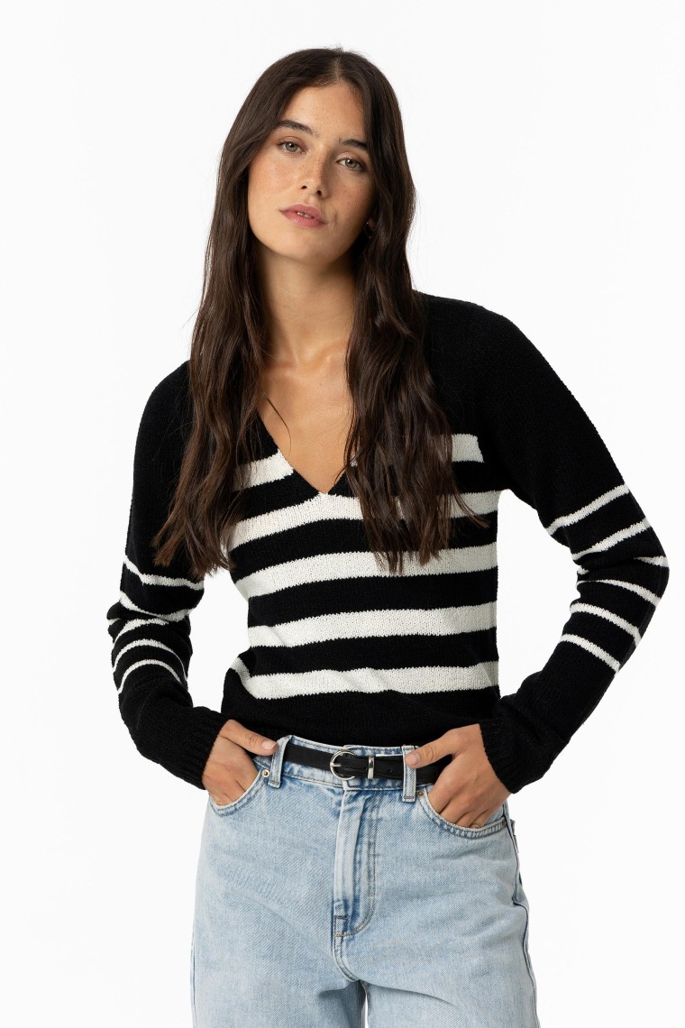 Striped Knit Sweater