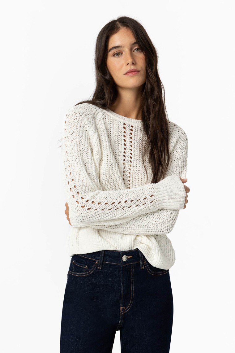 Cutwork Knit Sweater