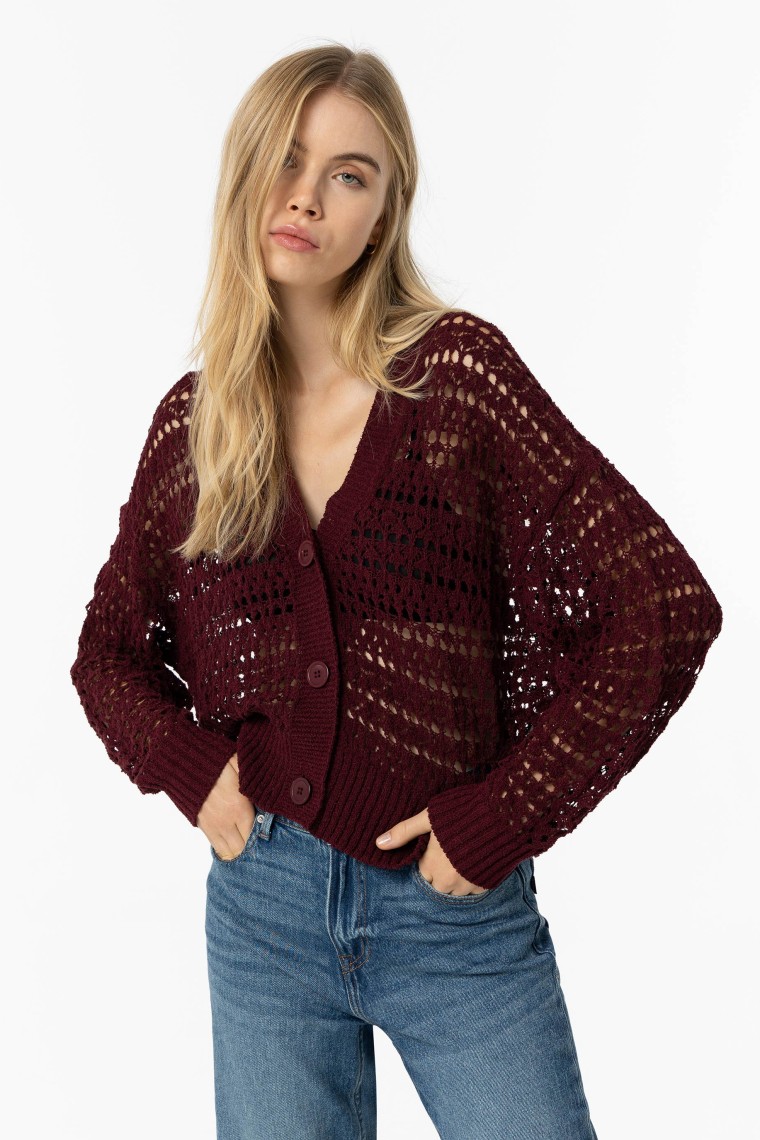 Cutwork Cardigan