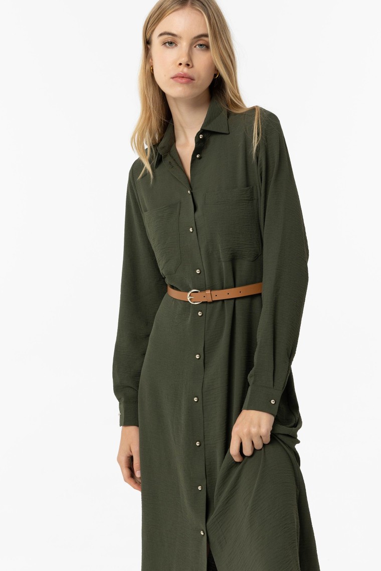 Shirt Dress with Belt