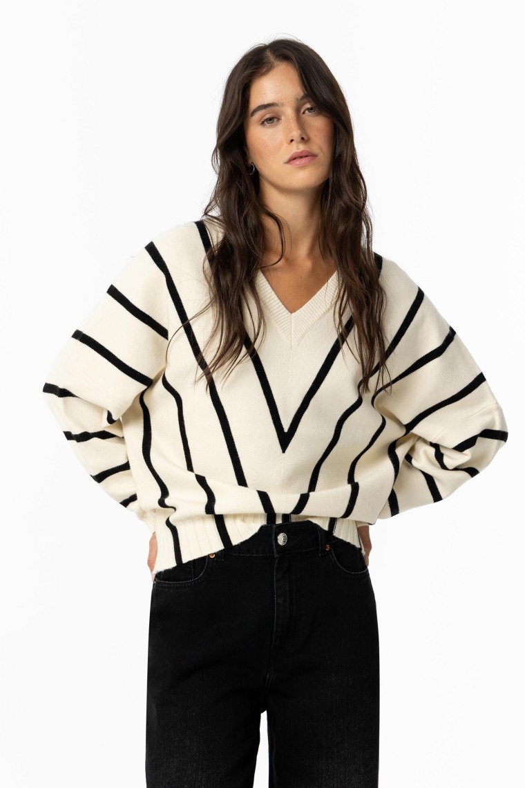 Striped Knit Sweater