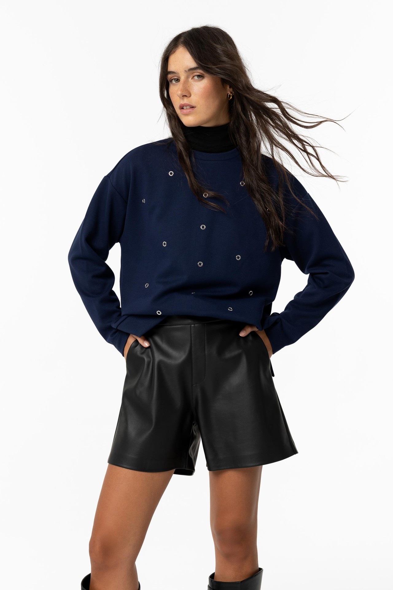 Leather Effect Shorts