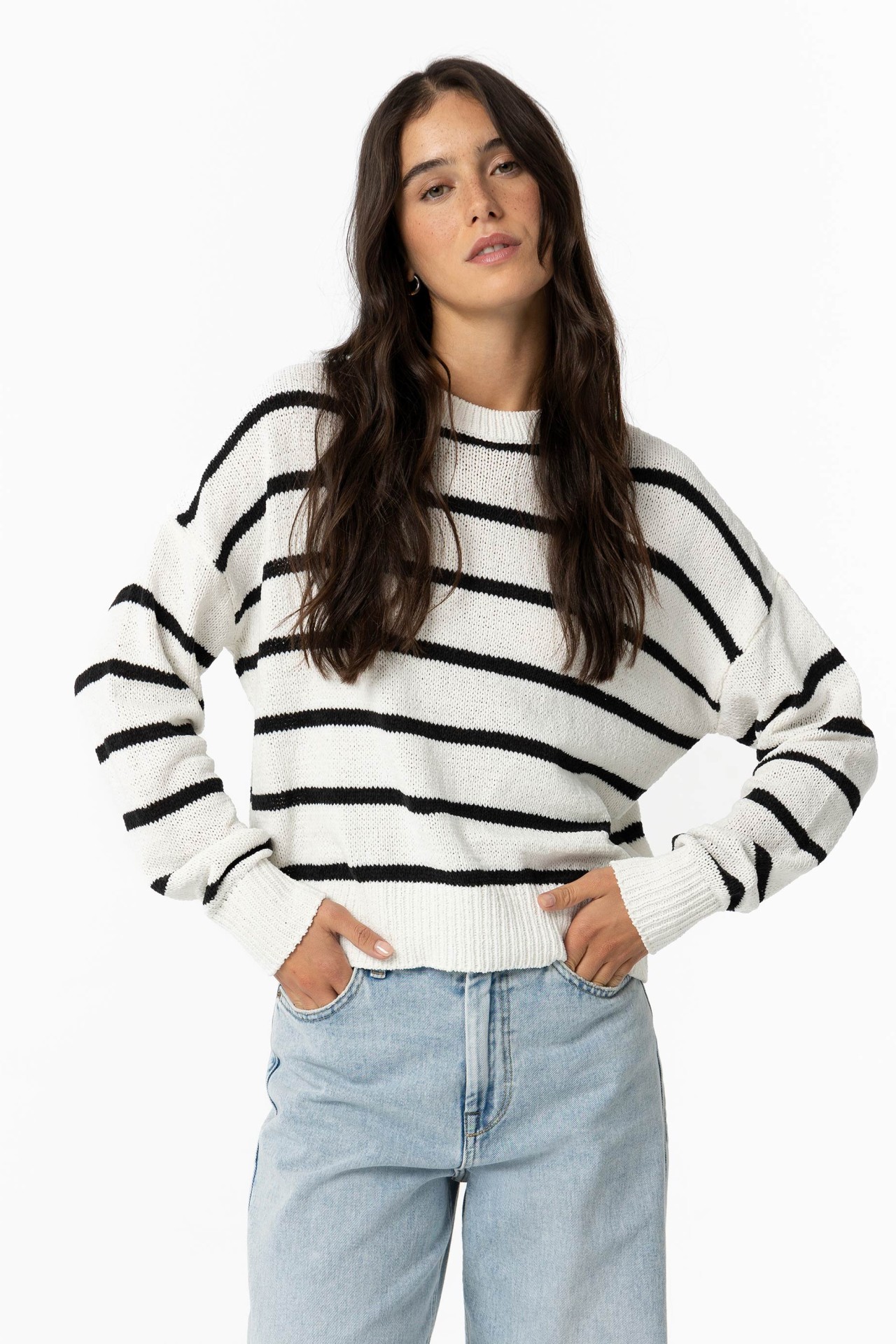 Striped Knit Sweater