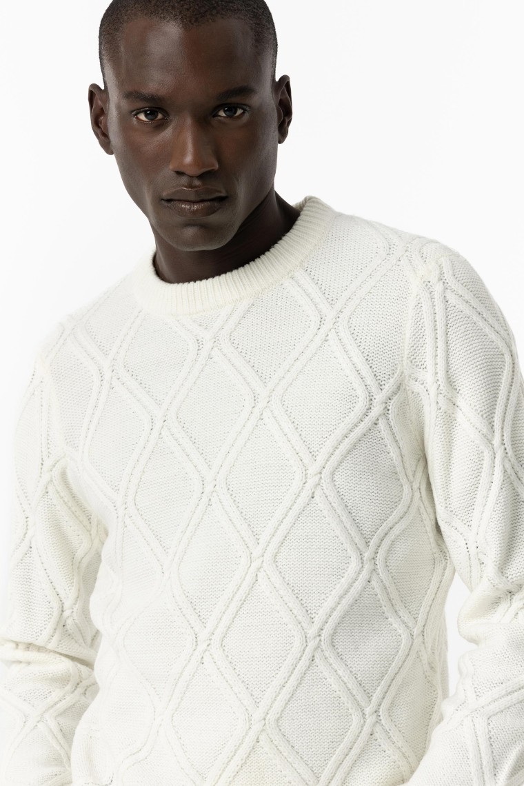 Textured Knit Sweater