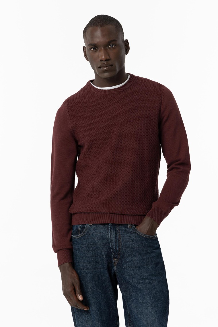 Knitted Sweater with Jacquard