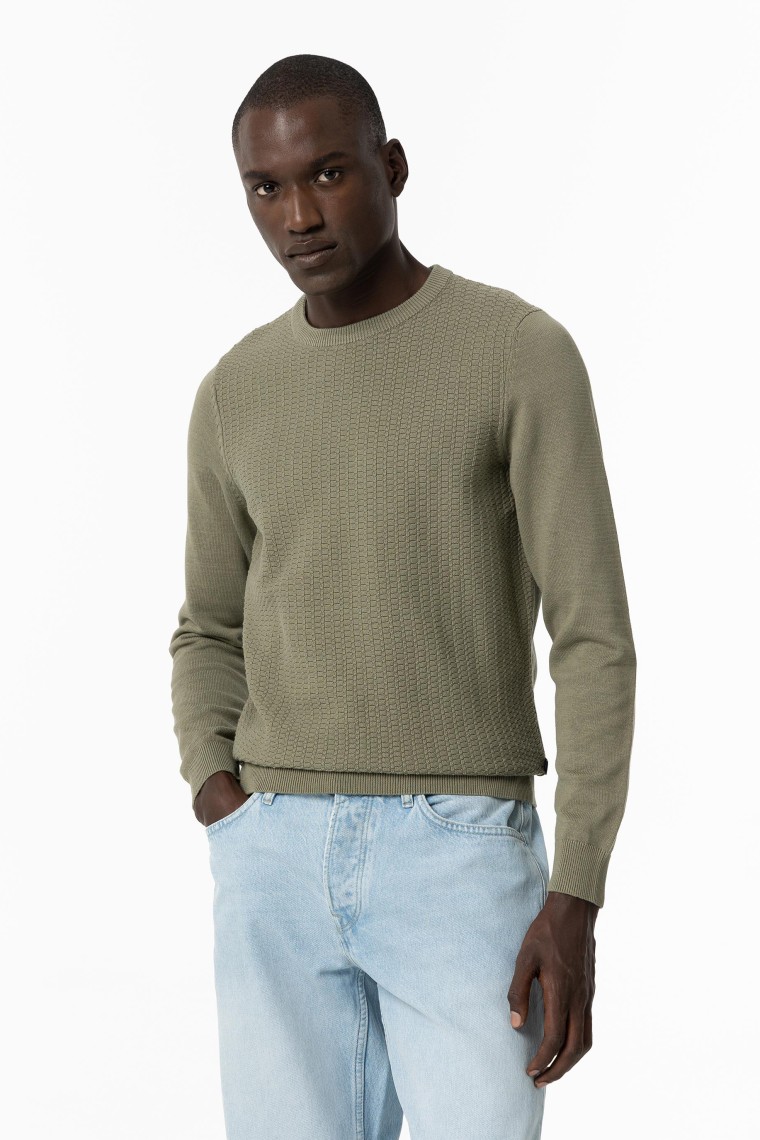 Knitted Sweater with Jacquard