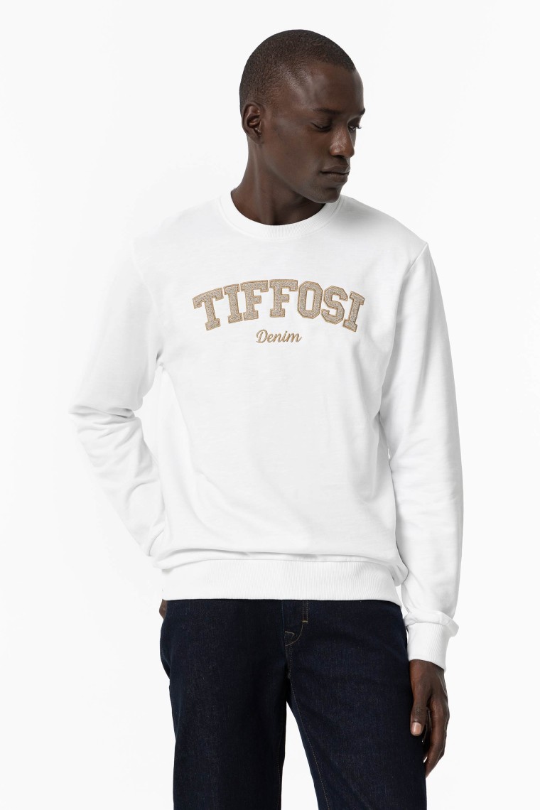 Sweatshirt com Bordado Frontal