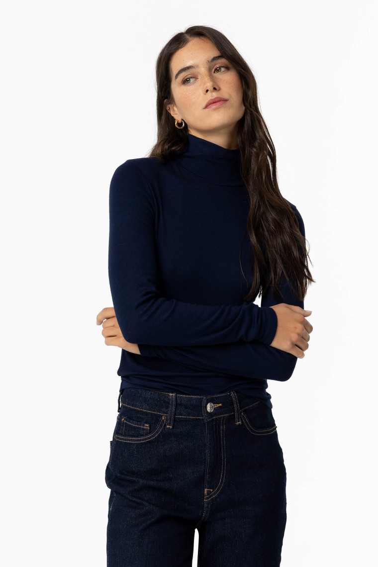 Turtleneck T-shirt