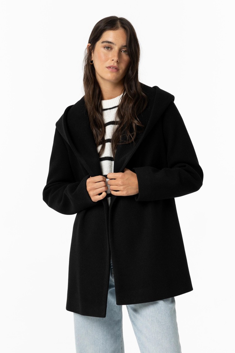 Hooded Jacket with Belt