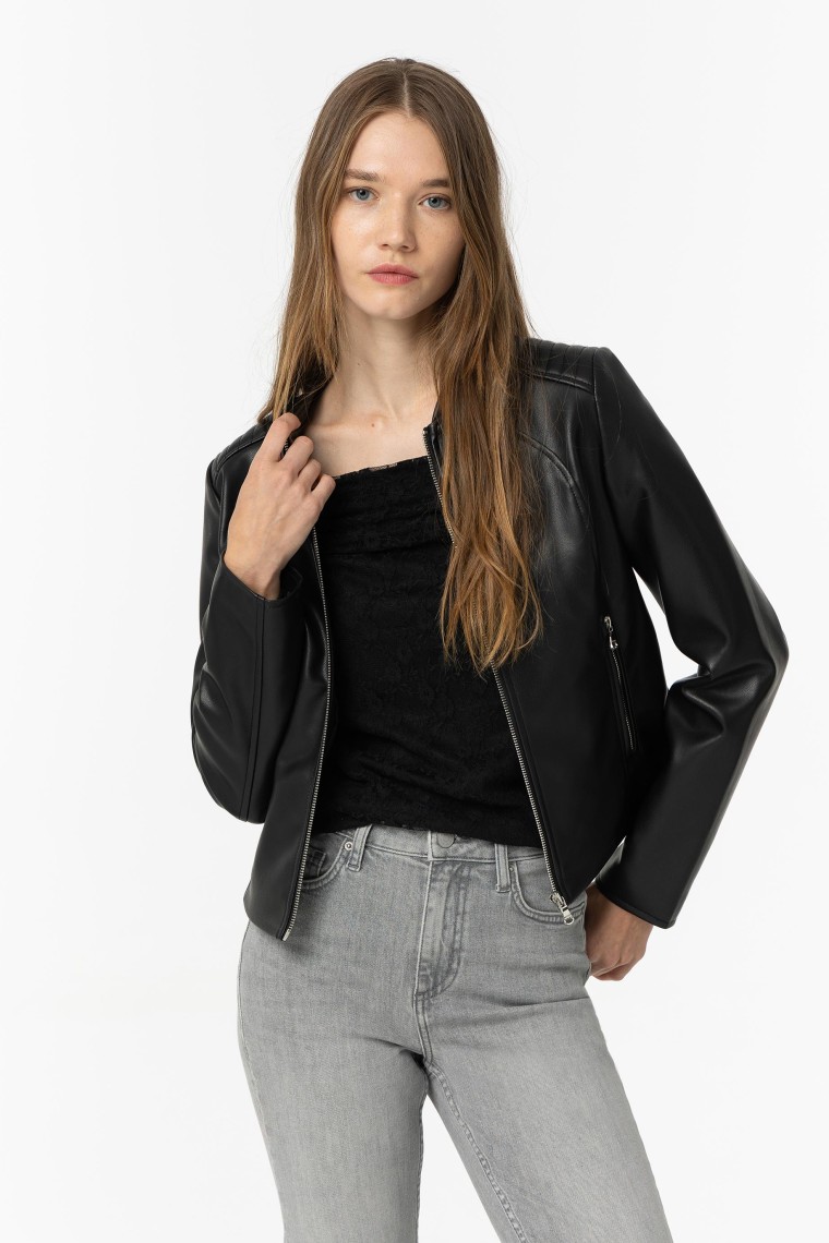 Leather Effect Jacket