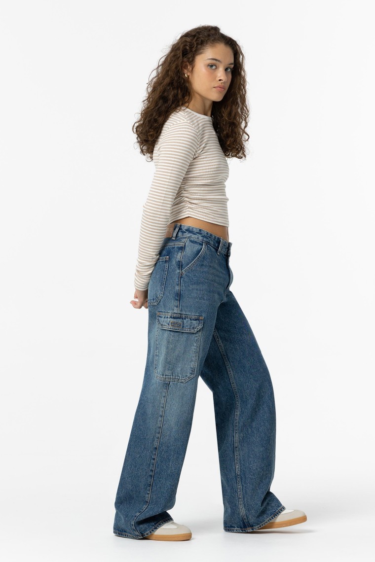 Jeans Cargo Wide Leg