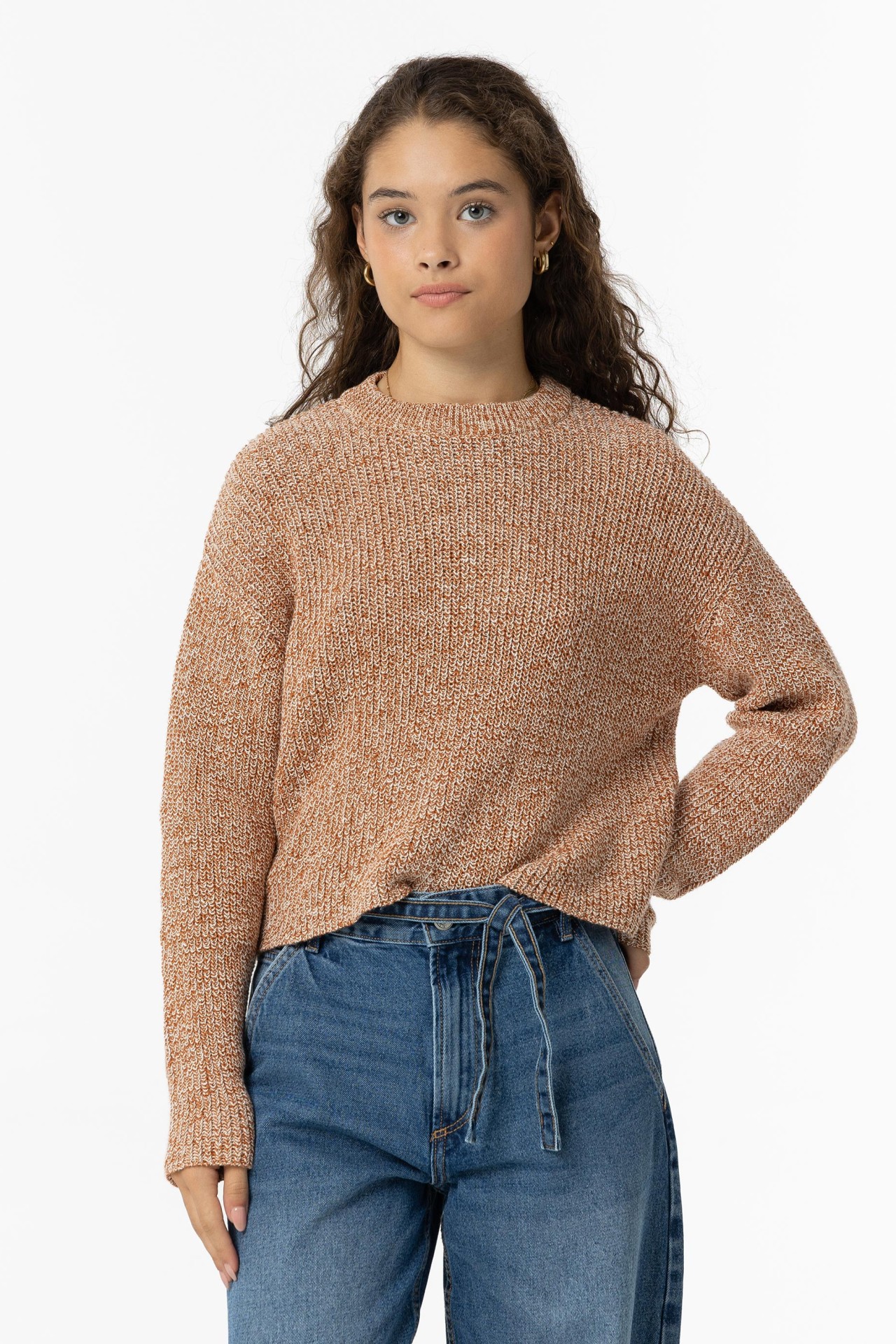 Two-tone Knit Sweater