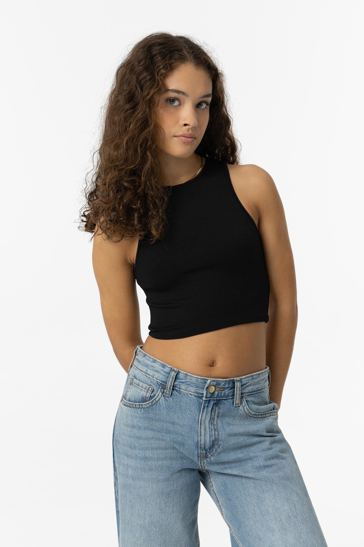 Crop Top Canelado