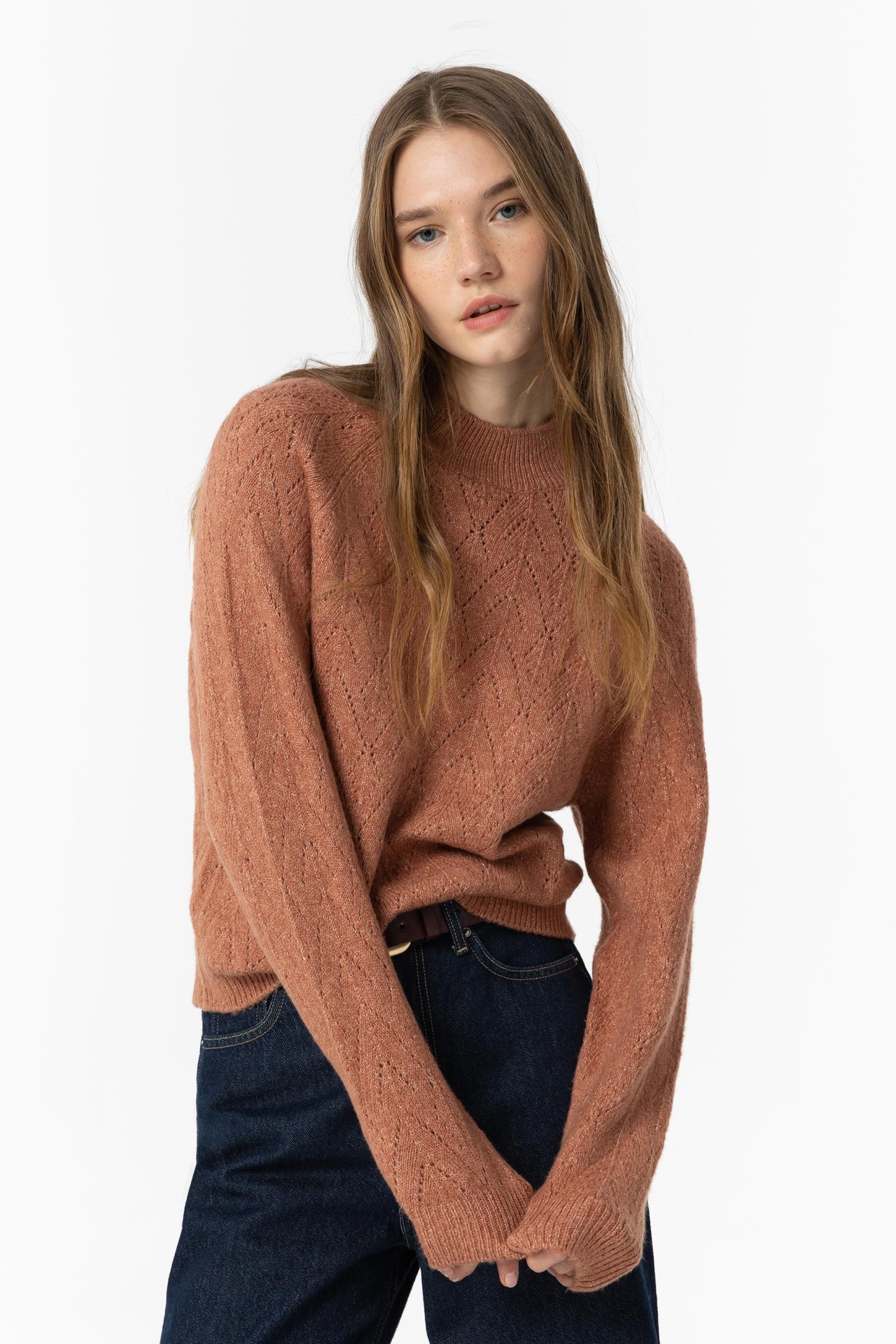 Cutwork Knit Sweater