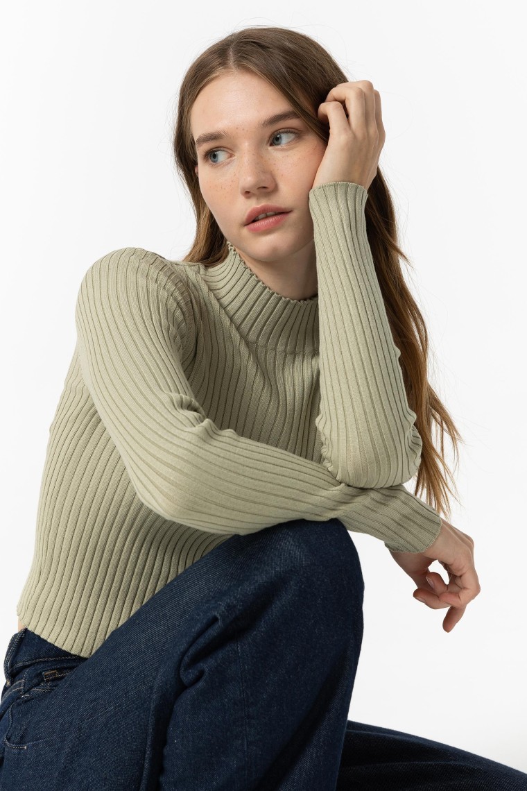 Ribbed Knit Sweater