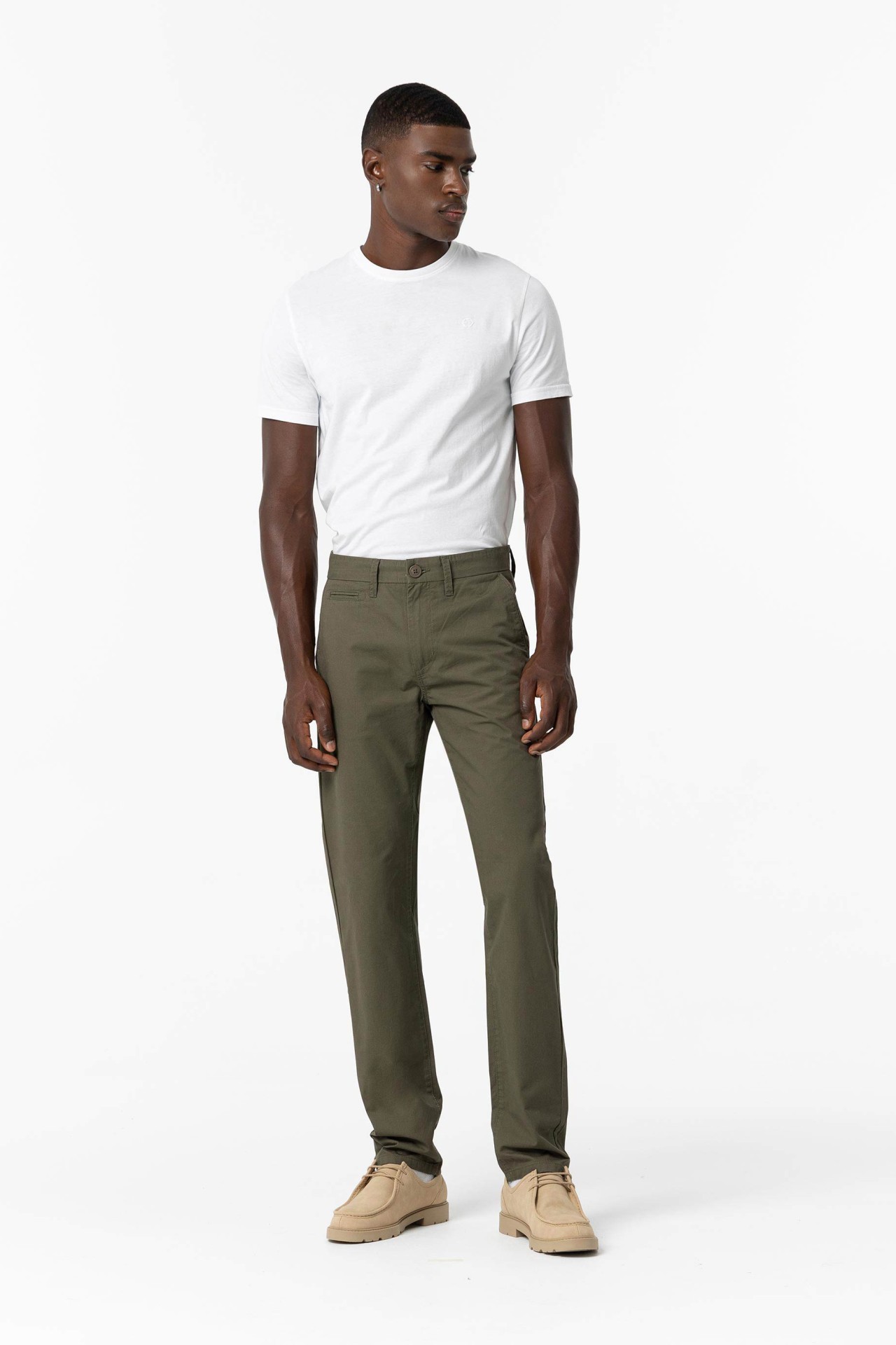 Tapered Fit Chino Trousers