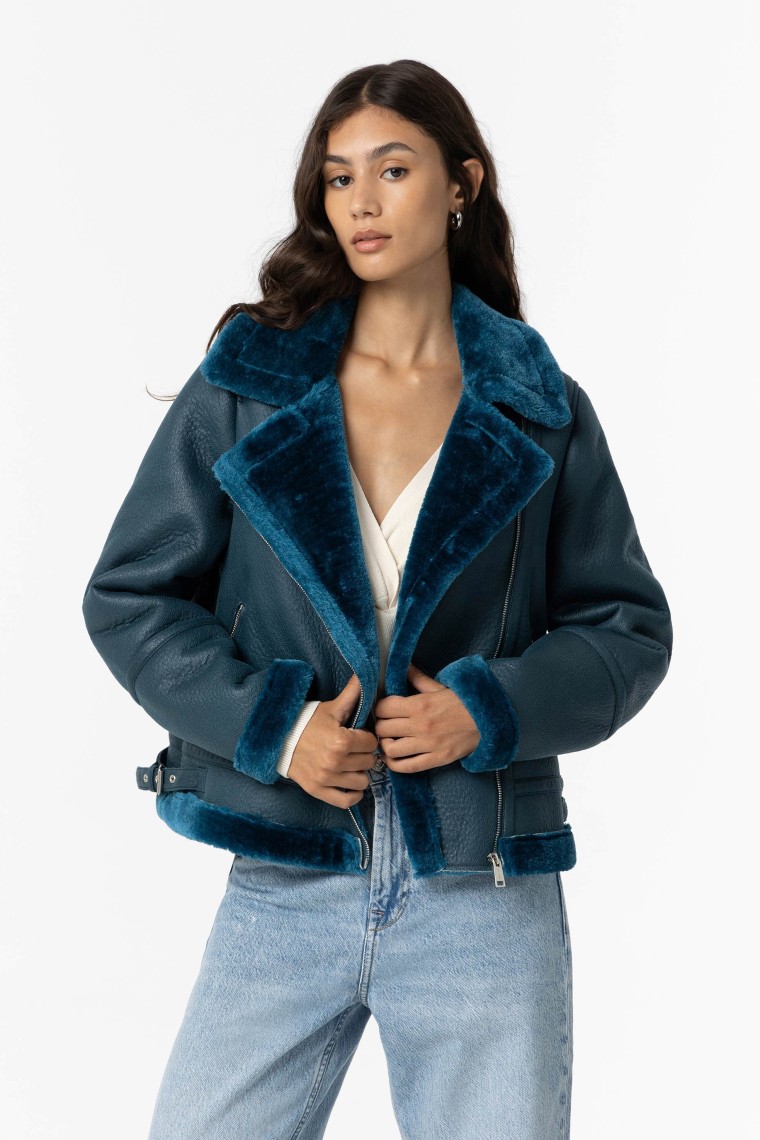 Double-faced Jacket with interior Fur