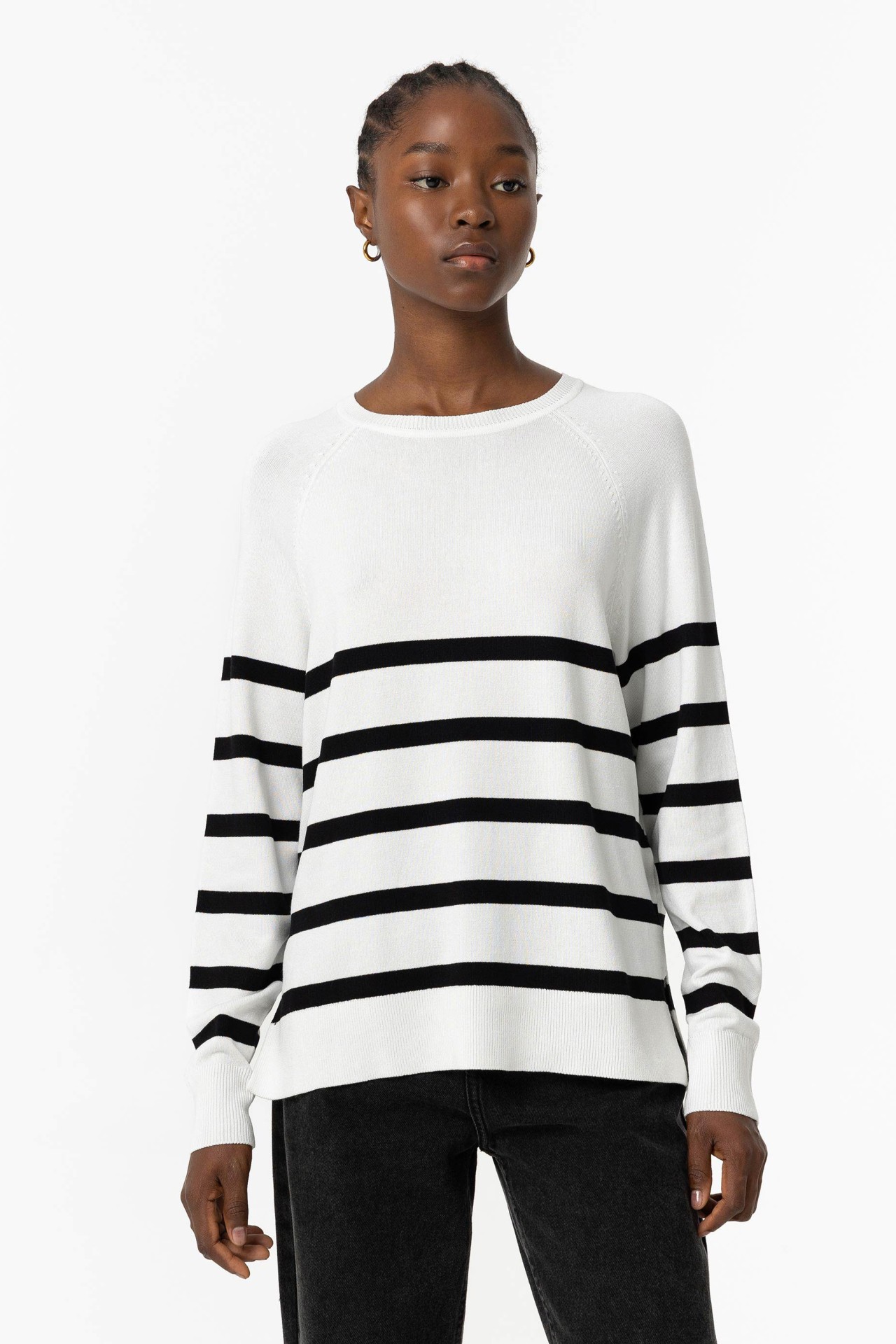 Striped Knit Sweater