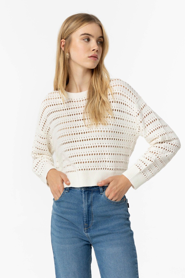 Cutwork Knit Sweater