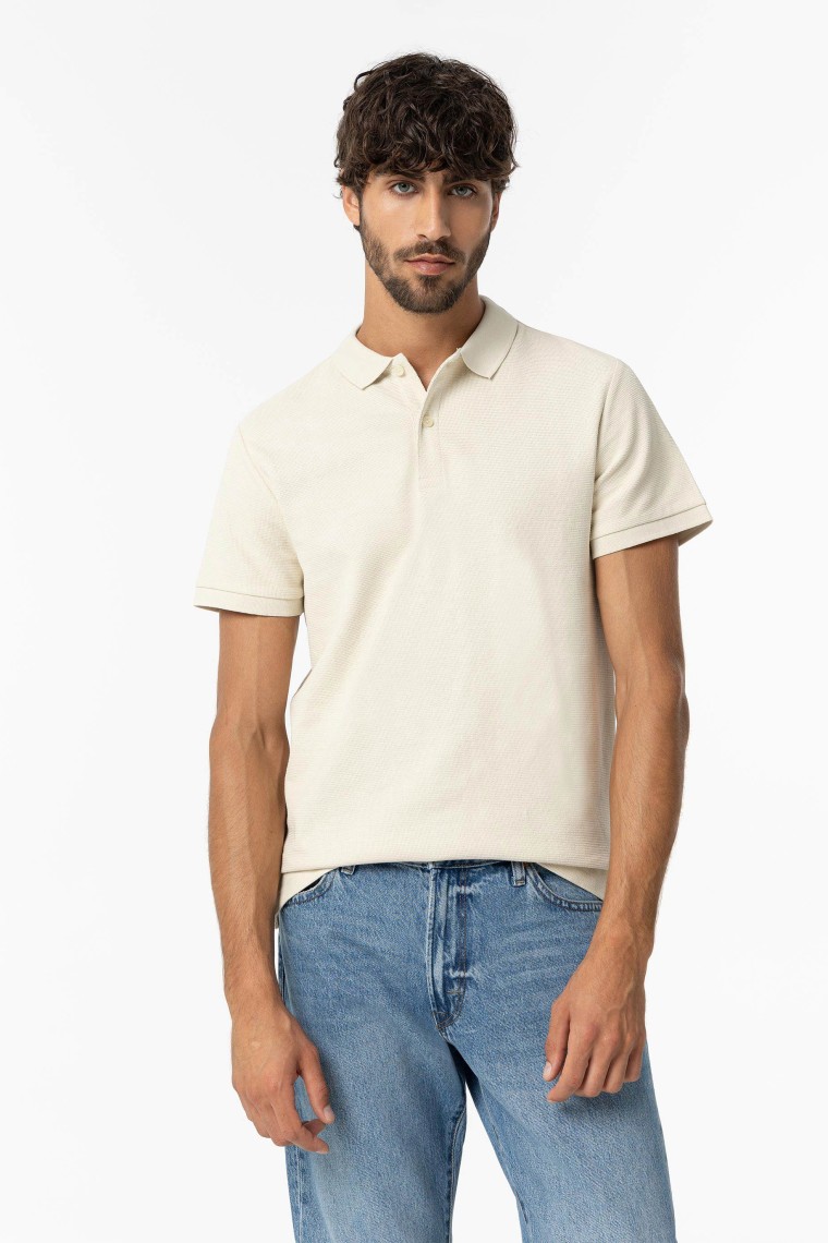 Textured Polo Shirt